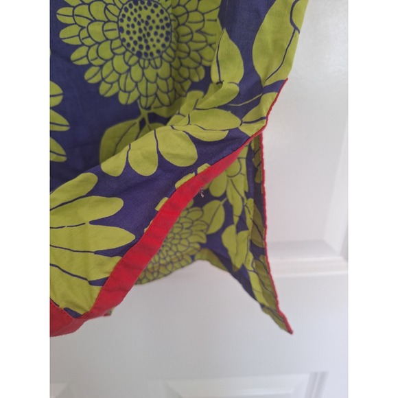 Boden Floral Tunic Midi Dress 3/4‎ Sleeve Size 6  Lime Green - Picture 3 of 7